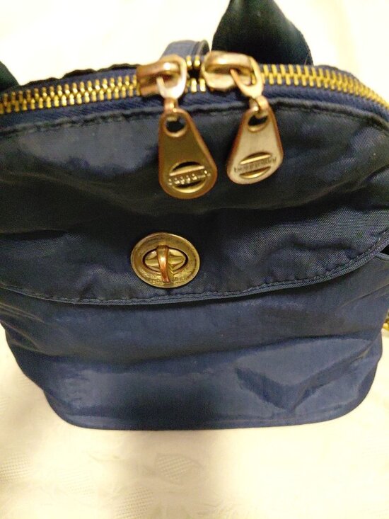 Baggallini Dallas Convertible Backpack Blue Travel Lightweight Pockets